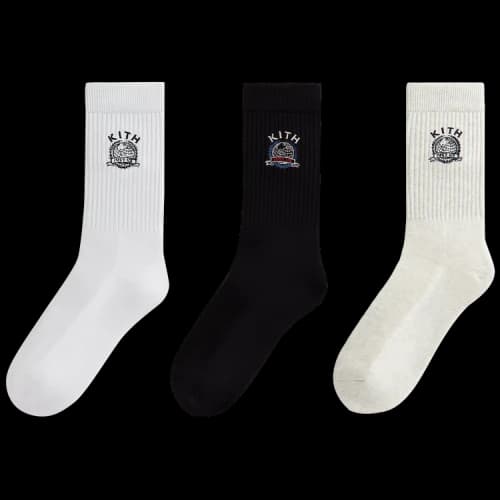 Kith 3-Pack Just Us Cotton Crew Socks 'Multi'