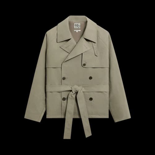 Kith &Kin Washed Twill Nikolai Cropped Trench 'Scene'