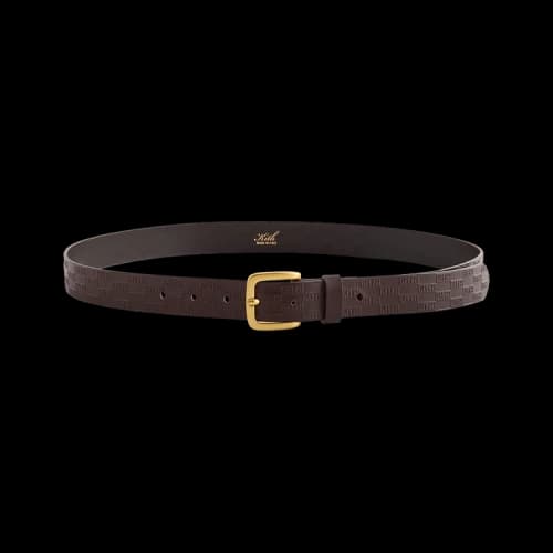 Kith Monogram Vachetta Leather Belt 'Incognito'