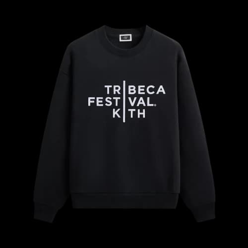 Kith For Tribeca Festival Logo Lockup Nelson Crewneck 'Black'