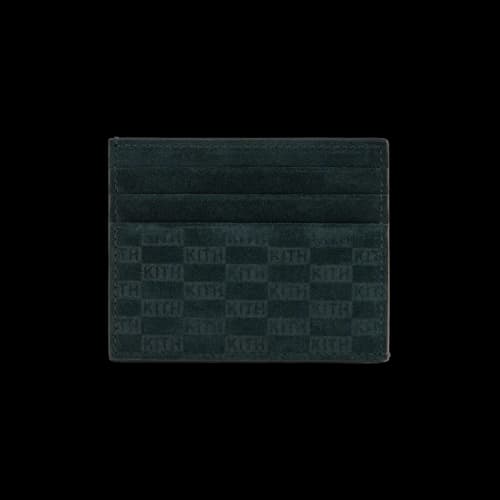 Kith Monogram Suede Card Holder 'Stadium'