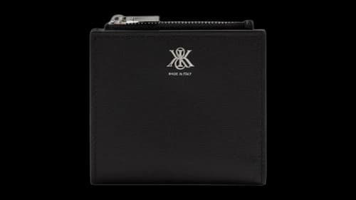 Kith Kithmas Saffiano Leather Snap Wallet Black