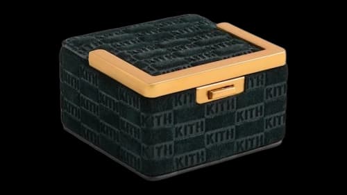 Kith Kithmas Monogram Leather Square Frame Jewelry Case Stadium