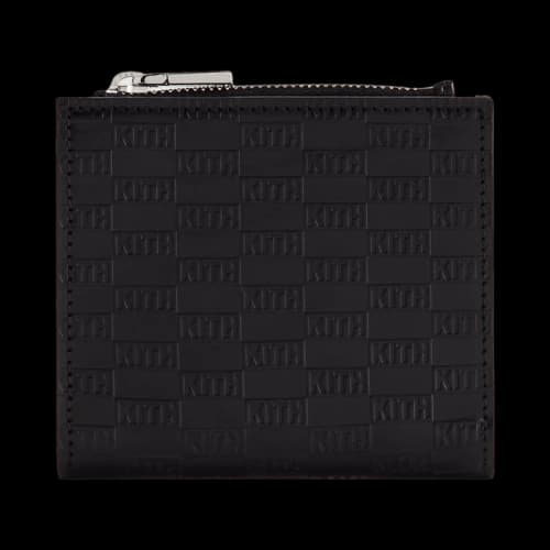 Kith Monogram Leather Snap Wallet 'Black'