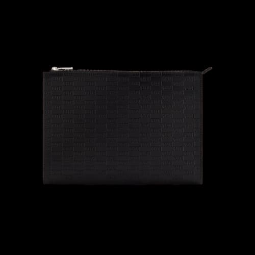 Kith Monogram Vachetta Leather Zip Pouch 'Black'