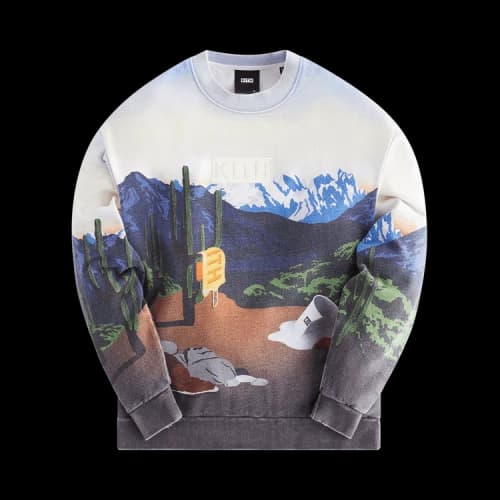 Kith Treats Desert Sunrise Nelson Crewneck 'Helium'