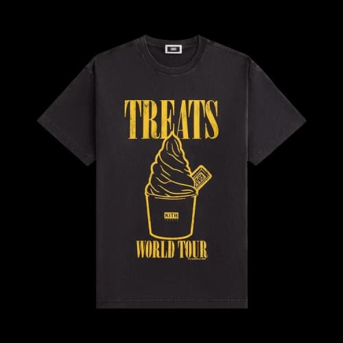 Kith Treats Heart-Shaped Swirl Vintage Tee 'Black'