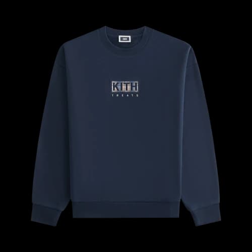 Kith Treats Plaid Logo Nelson Crewneck 'Nocturnal'