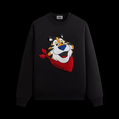 Kith Treats For Kellogg’s Frosted Flakes Cereal & Tony The Tiger Tony Nelson Crewneck 'Black'