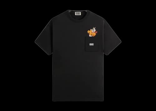 Kith Treats Kellogg’s Frosted Flakes Cereal Tony the Tiger Tony Signature Tee Black