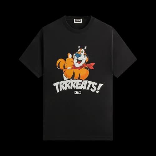 Kith Treats For Kellogg’s Frosted Flakes Cereal & Tony The Tiger Thumbs Up Tee 'Black'