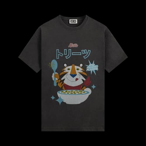 Kith Treats For Kellogg’s Frosted Flakes Cereal & Tony The Tiger Japanese Vintage Tee 'Black'