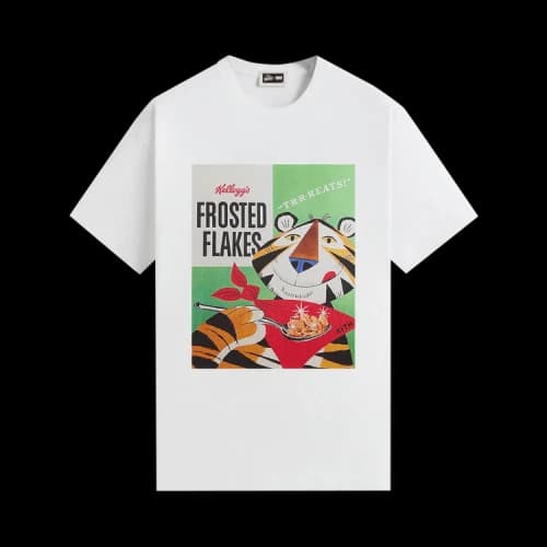 Kith Treats For Kellogg’s Frosted Flakes Cereal & Tony The Tiger Retro Vintage Tee 'White'