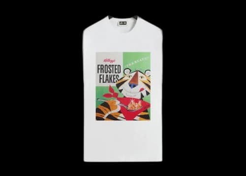 Kith Treats Kellogg’s Frosted Flakes Cereal Tony the Tiger Retro Vintage Tee White