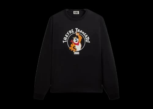 Kith Treats Kellogg’s Frosted Flakes Cereal Tony the Tiger They're Treats Long Sleeve Tee Black