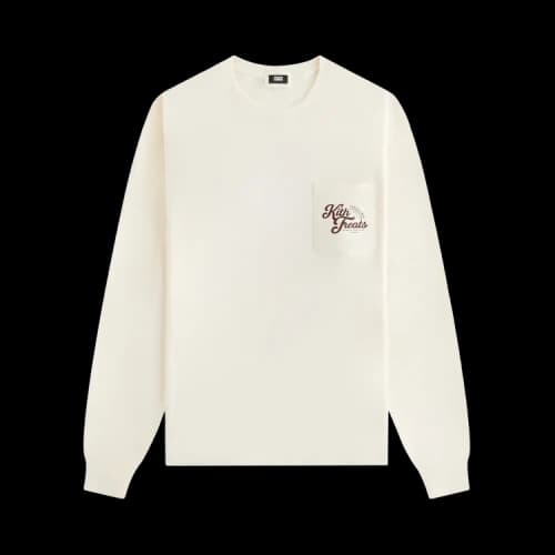 Kith Treats Croissant Long Sleeve Pocket Tee 'Sandrift'