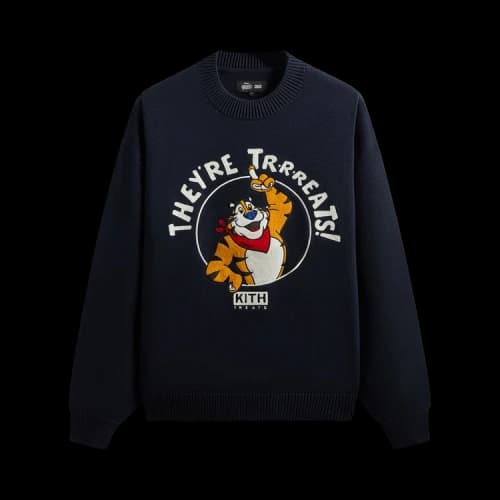 Kith Treats For Kellogg’s Frosted Flakes Cereal & Tony The Tiger Lewis Sweater 'Nocturnal'