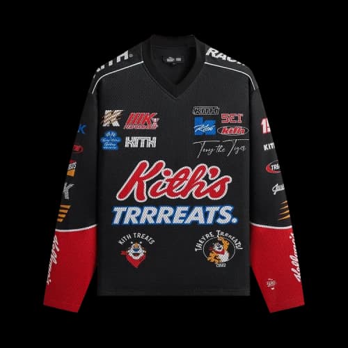 Kith Treats For Kellogg’s Frosted Flakes Cereal & Tony The Tiger Agu Jersey 'Black'