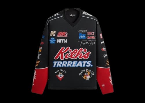 Kith Treats Kellogg’s Frosted Flakes Cereal Tony the Tiger Agu Jersey Black