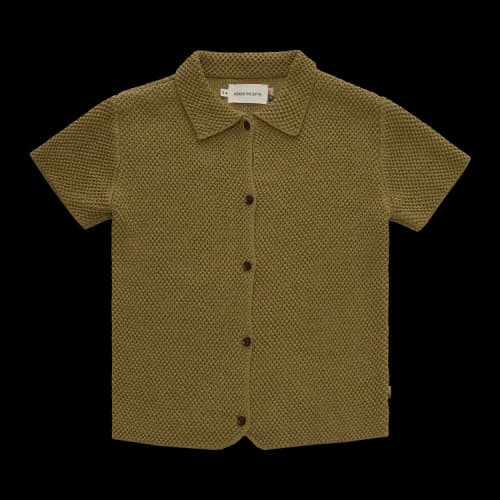 Honor The Gift Kids Knit H Button Up 'Olive'