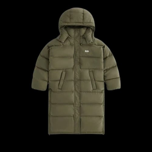 Kith Women Wyatt Long Puffer Jacket 'Moss'