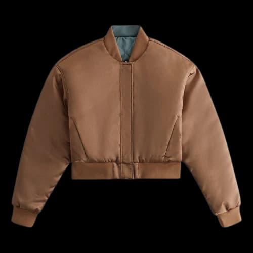 Kith Women Landry Cropped Satin Bomber 'Yuma'