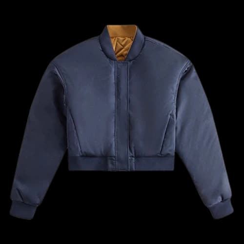 Kith Women Landry Cropped Satin Bomber 'Placid'