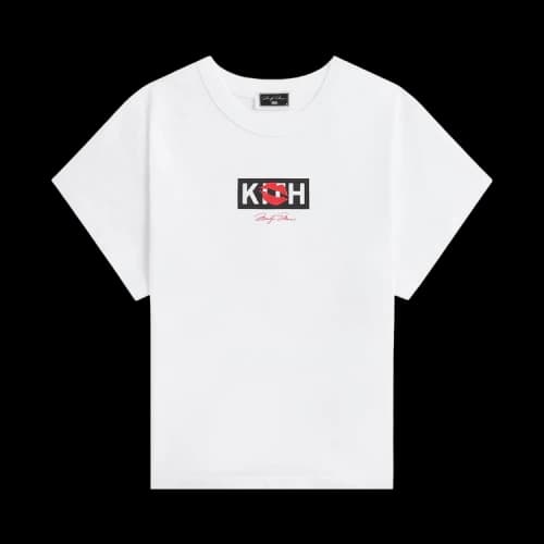Kith Women For Marilyn Monroe Kiss Mulberry Vintage Tee 'White'