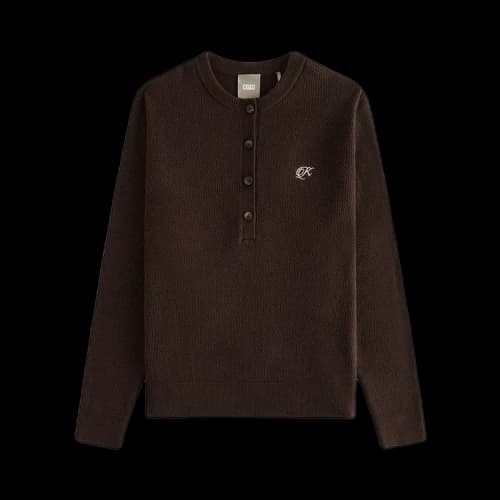 Kith Women Larsen Pique Knit Henley 'Incognito'