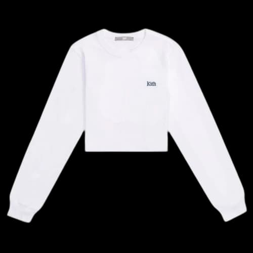 Kith Women Lucy Cropped Long Sleeve II 'White'