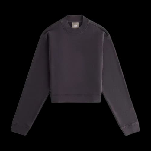 Kith Women Haylen Cropped French Terry Crewneck 'Battleship'