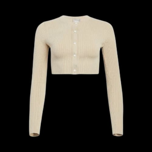 Kith Women Yvette II Cropped Cardigan 'Canvas'