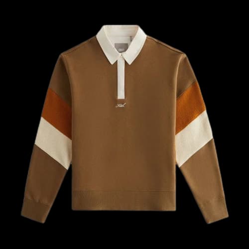 Kith Women Emery Herringbone Terry Rugby Shirt 'Shed'