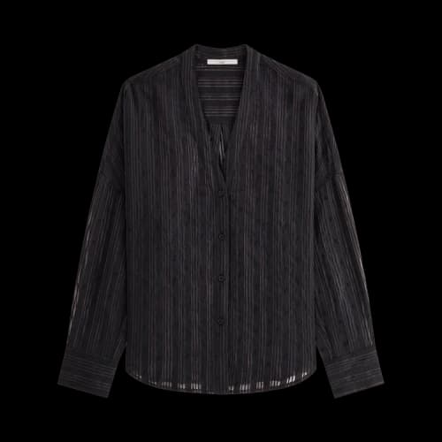 Kith Women Carmyn Sheer Cardigan Shirt 'Black'