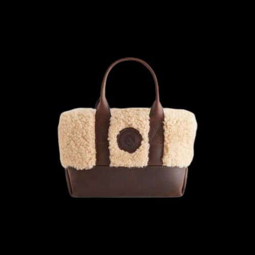 Kith Women Mini Haynes Shearling Tote Bag 'Tectonic'