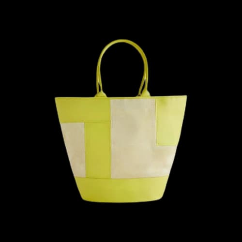 Kith Women Haven Leather Patchwork Tote 'Acid Rain'