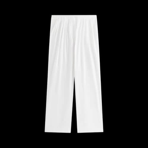 Kith Women Tahli Poplin Pleated Wide Pant 'White'