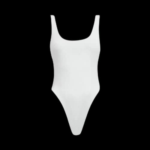 Kith Women Rib Demi One Piece 'White'