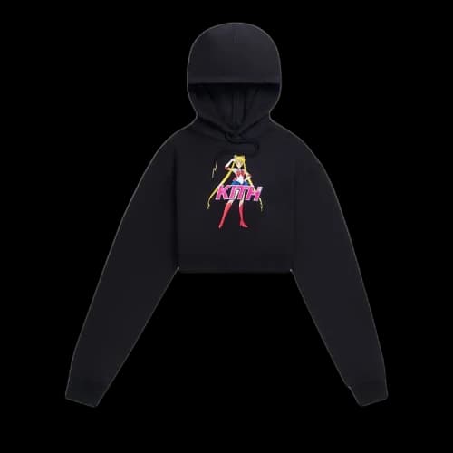 Kith x Sailor Moon Alexa Cropped Hoodie 'Black'