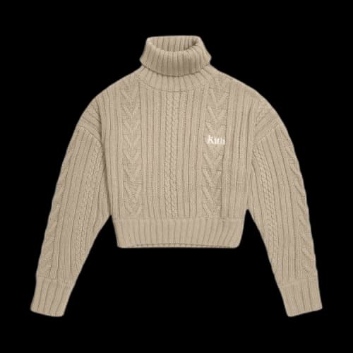 Kith Women Corrina Cropped Sweater 'Beige'