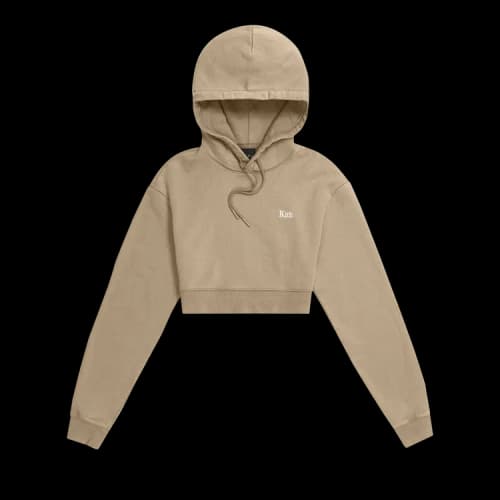 Kith Women Alexa Cropped Hoodie 'Chai'