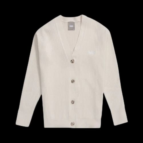 Kith Women Gemma Ribbed Sweater Cardigan 'Waffle'