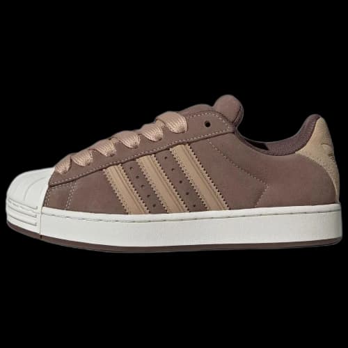 Adidas Originals Superstar 2 Leather Skateboard Shoes Women's Brown