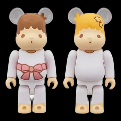 Bearbrick BE@RBRICK Little Twin Stars Kiki&Lala 100%+100%