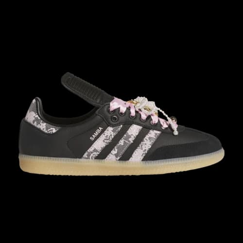 adidas Samba LT Black Pink Floral Pearls (Women's)