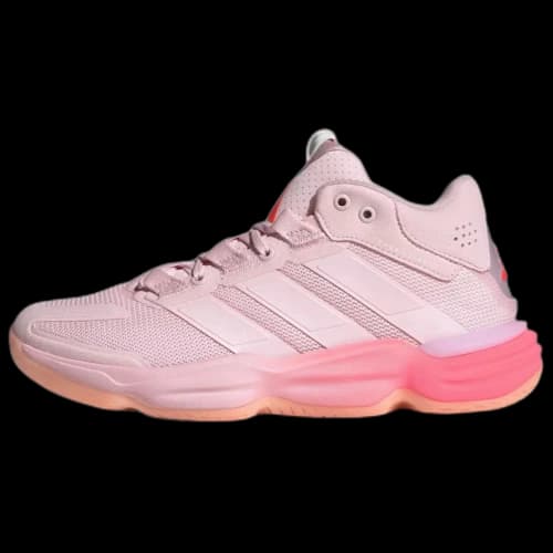 Adidas COURT STABIL Support Abrasion Resistant Breathable Mid top Volleyball Shoes Women's Pink