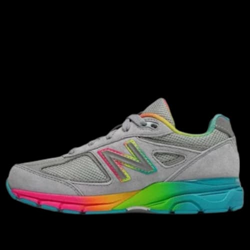 (GS) New Balance 990v4 'Grey Rainbow'