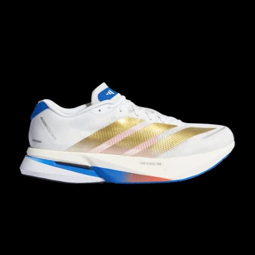 adidas Adizero Boston 13 'Footwear White Gold Metallic Royal Blue'