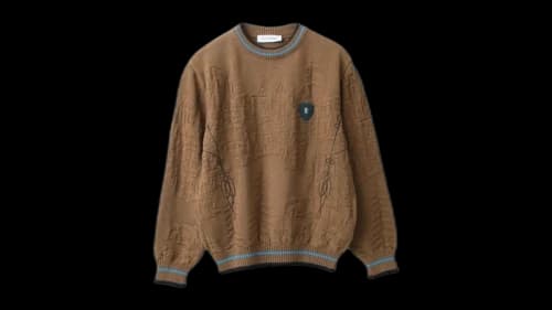 Kiko Kostadinov Fitz Sweater Russet Brown/Black/Cerulean