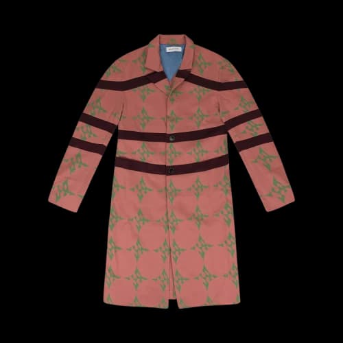 Kiko Kostadinov Chiffon Check Long Blazer 'Pink'